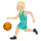 Man Bouncing Ball- Medium-Light Skin Tone emoji on Emojione